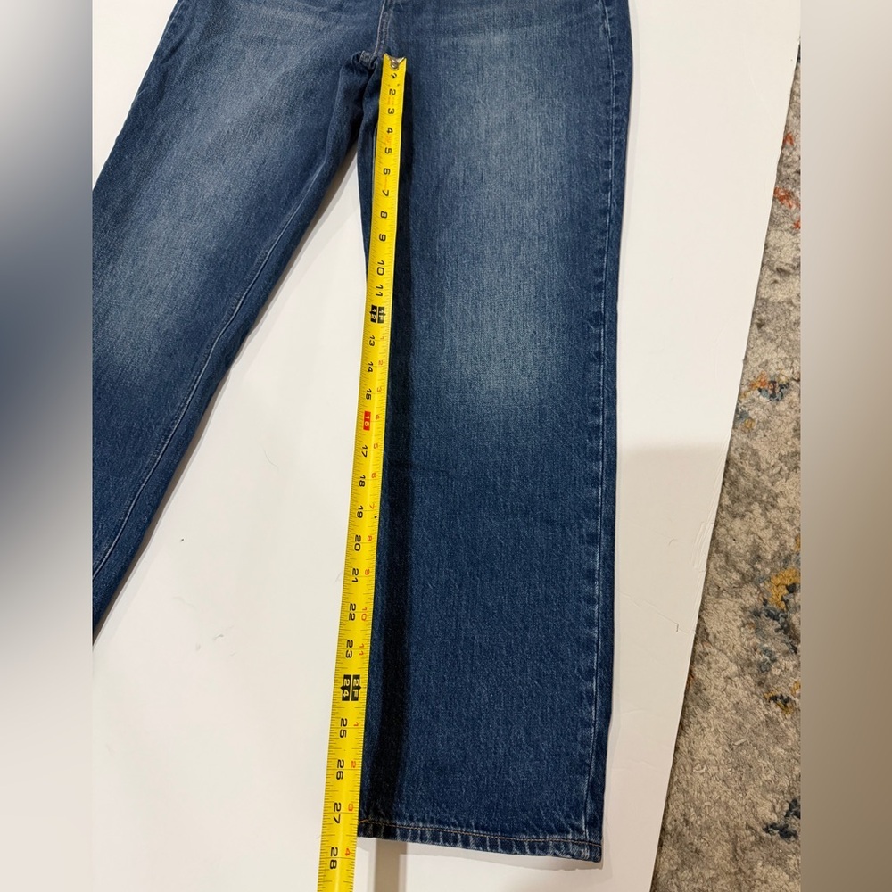 Denim Forum Aritzia Joni Dark Blue Stormy High Rise Loose Jeans 28 - Picture 4 of 7